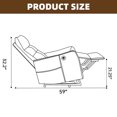 thumbnail image 4 of WGYPRIME Power Lift Recliner Chair with Massage and Heat, Single Lift Chair with 2 Side Pockets and Cup Holders, Recliner Chair Sofa Heavy Duty Motion Mechanism and One USB for Charging, 4 of 12