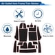 thumbnail image 4 of Tapete antideslizante para automóvil para Hyundai Kona Electric EV MY 2020-2022, tapete de almacenamiento antideslizante para el brazo de la puerta, set de 18 Pcs en rojo, 4 of 6