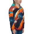 thumbnail image 5 of Kdxio Abstract Fabric Color Waves Pattern Kids Boys Girls Zip Up Hoodie 3D Printed Hooded Sweatshirt Hoody Coat with Pocket 7-12 Y-Small, 5 of 6