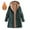 Womens Hoodies & Sweatshirts Army Green, variant on ylioge XL-5X Plus Size Winter Jackets for Women with Pockets and Hoodie Zip Up Fleece Lined Coats Long Sleeve Stripe Thermal Warm Outerwear Jacket