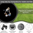 thumbnail image 3 of Jump Into Fun Trampoline 16FT 8 10 12 14 15 FT Outdoor Trampoline for Kids and Adults with Enclosure and Basketball Hoop, 1500LBS Weight Capacity for 8-10 Adults and Kids, Easy Assembly, 3 of 7