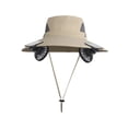 thumbnail image 2 of JZCHUNTOY Solar Fan Hat 1 Pack with 2 Detachable Fans, USB Rechargeable Long Battery Life Outdoor Sun Shade Cap, UV Protection Breathable Adjustable Cooling Hat for Hiking Camping Gardening, 2 of 6