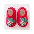 thumbnail image 4 of Fangasis Infant Sock Slippers Comfort Christmas Floor Socks Slip On Home Shoes Indoor Cozy Crib Shoe Red Christmas Tree 6toddlers, 4 of 8