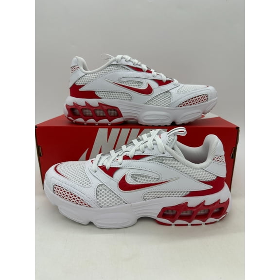 Nike Zoom Air Fire Women's Size 8.5 White Red Athletic Shoes CW3876 101