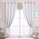 thumbnail image 2 of Cortinas SOFJAGETQ de doble capa, opacas, transparentes, 132 x 274 cm, 2 of 8