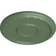 thumbnail image 3 of Ekena Millwork 16 1/2"OD x 1 1/2"P Medea Ceiling Medallion (Fits Canopies up to 5 1/2"), Hand-Painted Athenian Green, 3 of 6