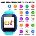 thumbnail image 5 of Topchances T5 Waterproof GPS Smart Watch for Kids, 4G Wifi Video Phone Call Camera SOS Alarm Geo-Fence Touch Screen Monitoring Health Steps Anti-Lost GPS Tracker Watches For Android IOS, Blue, 5 of 11