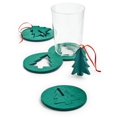thumbnail image 1 of The Cellar Holiday “Two In One Tree” Coaster And Ornament, Set of 8, 1 of 1
