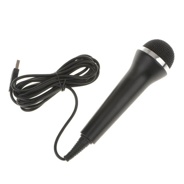 Micrófono de Condensador USB de Mano perfecl con Cable de Rendimiento Ligero Negro