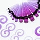 thumbnail image 2 of Juego de 54 dilatadores de oreja acrílicos en espiral y expansores de túnel Púrpura, 2 of 8