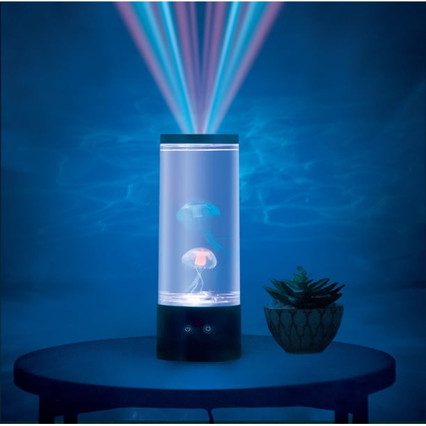 Merkury Innovations 9 inch Jellyfish Lava Lamp with Projector