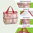 thumbnail image 4 of Garden Tool Bag,Pioneer Flower Floral Print Pattern Garden Tool Organizer,Garden Gifts,Waterproof Multi-Pocket Garden Tool Storage 11.8x5.5x11.4 Inch(Tools NOT Included), 4 of 6