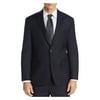 MICHAEL KORS Mens Navy Single Breasted, Classic Fit Wool Blend Suit Separate Blazer Jacket 38S