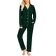 thumbnail image 1 of Pijama SWOMOG para mujer, manga larga, color verde S-XXL, 1 of 6