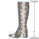 thumbnail image 2 of Botas wetkiss de piel de serpiente hasta la rodilla para mujer, tacón de 6,5 cm, 2 of 7