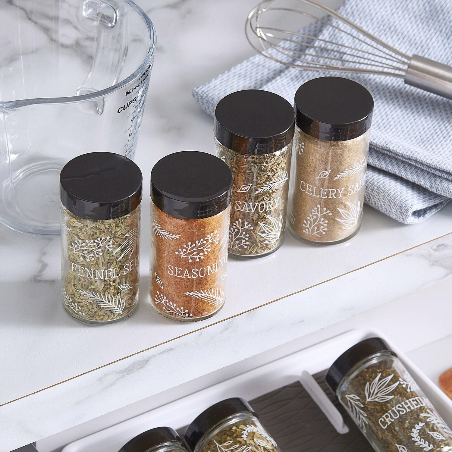 Copco Drawer Rack with 12 Prefilled Spice Jars