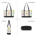 thumbnail image 6 of FORMRS Canvas Laptop Tote Bag for Women with 15.6" Computer Compartments Shoulder Handbag, Colorful Easter Eggs, 6 of 7