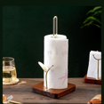thumbnail image 3 of Paper Towel Holder Countertop Paper Towel Stand Kitchen Tissue(black), 3 of 4