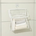 thumbnail image 2 of Hanging Shower Caddy - Waterproof Bathroom Organizer - Mesh Shower Bag for Toiletries, Shampoo, and Conditioner ( White ), 2 of 6