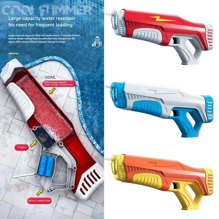 Electric Water Gun, Automatic Super High Capacity Squirt Guns