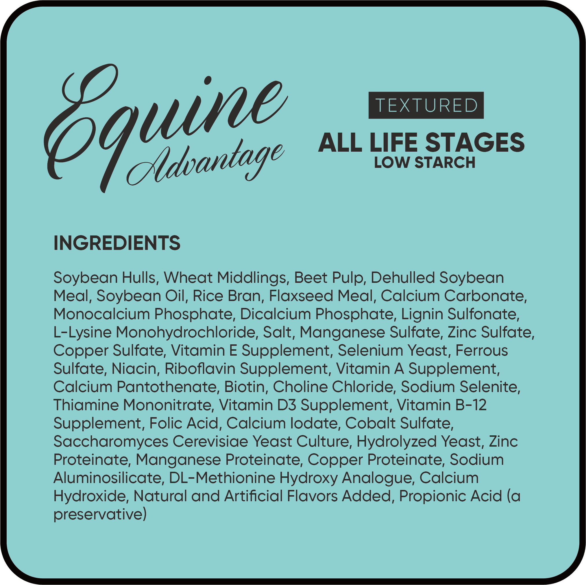 Equine Advantage All Life Stages Low Starch Horse Feed
