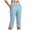 Sky Blue, variant on COMVALUE Capris Seniors Women High Waist Stretch Womens Golf Pants Summer with Pockets Work Casual 2026 Pink for Size M