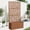 Brown, variant on Metal Garden Bed with Trellis, 70 Inch Height Metal Planter Box with Trellis, Garden Box for Climbing Plants Vegetable, Metal Garden Bed with Drainage Holes