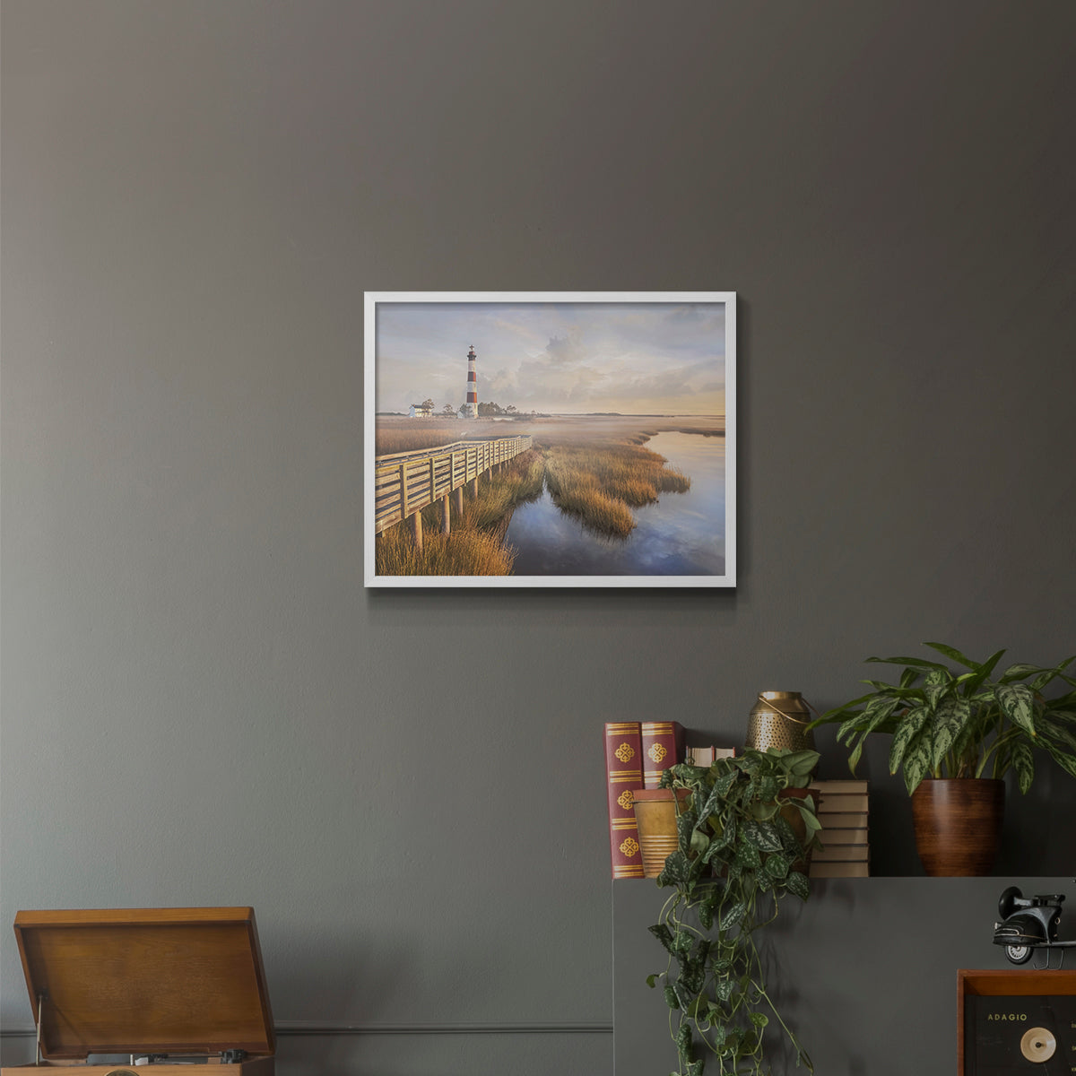 Private Path II by Mike Calascibetta - Restickable Framed Giclée Print