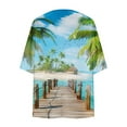 thumbnail image 3 of Cardigans for Women Kimono Cardigan Beach Cover ups Swimwear Floral Printed Lightweight Open Front Chiffon Kimonos Cardigan Puff Sleeve Loose Casual Summer Tops Green M, 3 of 5