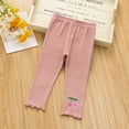 thumbnail image 4 of Nmmacb Kids Baby Girls Casual Solid Tights Leggings Toddler Girl Cartoon Stretch Spring Fall Pants, 4 of 9
