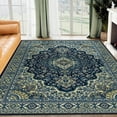 thumbnail image 6 of Area Rug, Low Pile Distressed Carpet Vintage Non Slip Persian Area Rug Entryway Doormat, 6 of 7