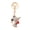 Brown, variant on Cute Mouse Keychain Sparkling Rhinestone Mouse Keychain Colorful Enamel Rat Charm with Key Ring Gift for Men Women