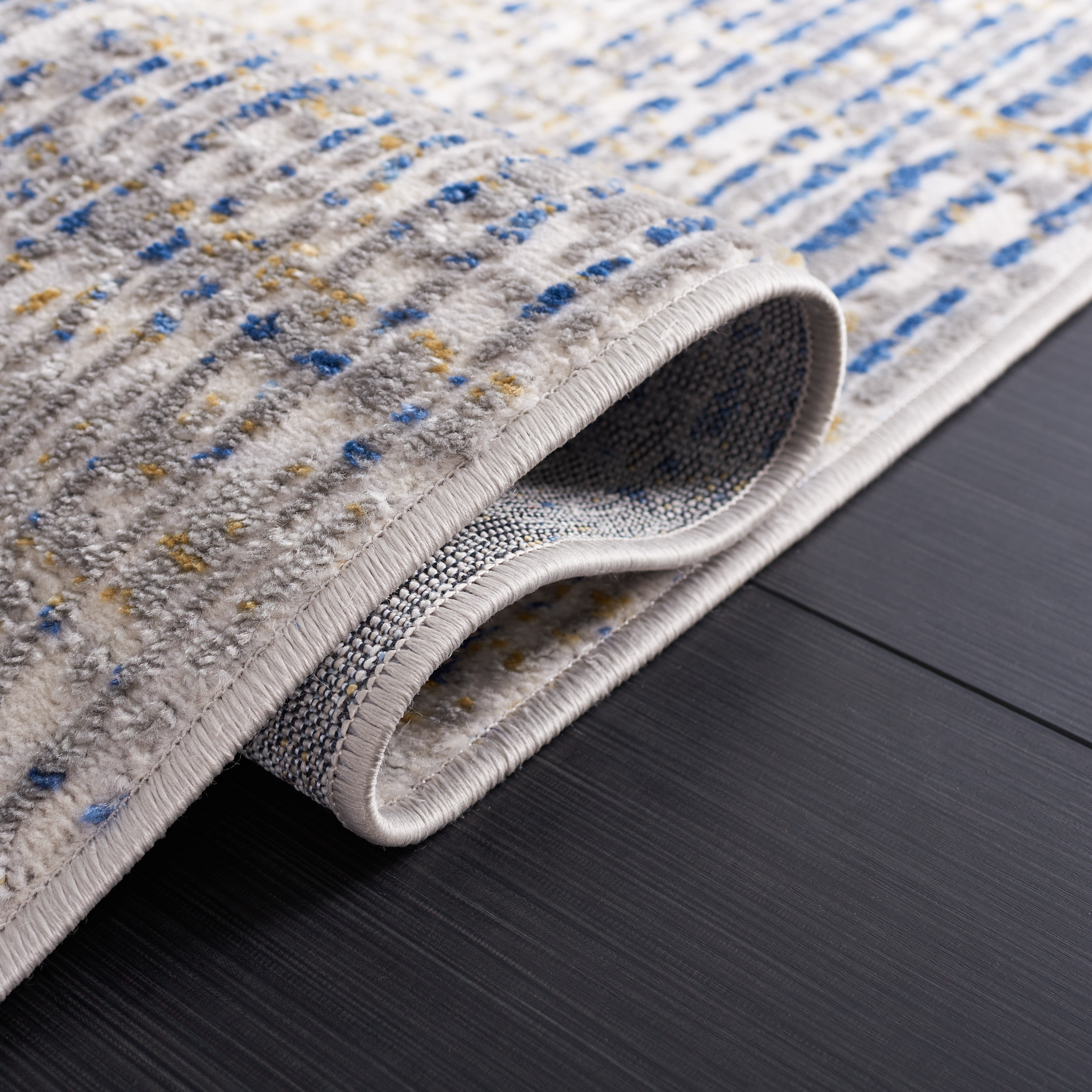 SAFAVIEH Palma Tristen Abstract Runner Rug, Beige/Blue, 2'2" x 9'