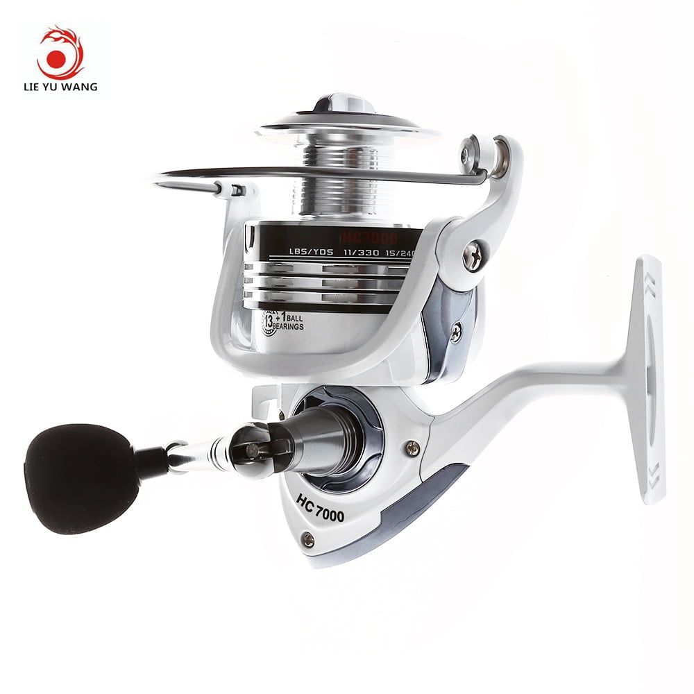 Inshore Spinning Reel, White 13 (true5) Ball Bearing Saltwater Fish