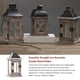 thumbnail image 4 of Wosthever Contenedor de velas, farol colgante romántico de hierro, candelabro de a prueba de viento, decoración de jardín, adornos de boda, Decoración del hogar Wosthever HA064758-00, 4 of 6