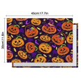 thumbnail image 6 of Halloween Jack O Lanterns with Candy Summer Placemats Table Placemats Set Of 4-Linen Kitchen Washable Placemats Table Mats 11.8"x17.7" Non-Slip Heat Resistant, 6 of 6