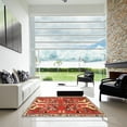 thumbnail image 7 of Ahgly Company Machine Washable Indoor Rectangle Traditional Red Area Rugs, 7' x 9', 7 of 7