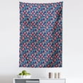 thumbnail image 1 of Philodendron Tapestry, Colorful Jungle Pattern with Detailed Botanical Leaves, Fabric Wall Hanging Decor for Bedroom Living Room Dorm, 5 Sizes, Indigo Burnt Sienna, by Ambesonne, 1 of 1