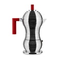 thumbnail image 1 of Alessi MDL02/6 R Pulcina - Cafetera de 6 tazas con mango y perilla de fundición de aluminio en Pa, r, 1 of 6