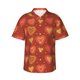 thumbnail image 1 of Fotbe Flower Hearts Camisa Hawaiana para Hombre Unisex – Camisa Casual de Verano con Botones de Manga Corta de Algodón y Lino,Large, 1 of 7