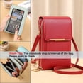 thumbnail image 2 of Anti-Theft Leather Bag,Small Crossbody Cell Phone Purse Wallet for Women,RFID Block Phone Purse Crossbody with Shoulder Strap, 2 of 9