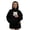 Black, variant on LINGLANG Womenâs Cat Pouch Hoodie â Cozy Sherpa Hoodie with Large Pet Pocket, Warm Loose Fit Pullover for Fall & Winter