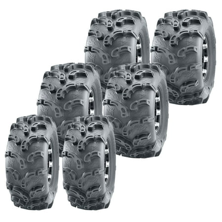 94-97 Polaris BigBoss 400L 6x6 Set 6 ATV tires 25x8-12 & 25x11-10 Ultra