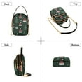 thumbnail image 3 of FORMRS Crossbody Bag for Women Shoulder Cell Phone Purse with Zipper, Green Christmas Hats, 3 of 7