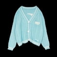 thumbnail image 3 of Cárdigan azul Taylors 1989 para mujer, suéter de punto especial con bordado de pájaros, ropa de invierno estilo holgado y vintage para mujer, 3 of 5