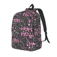 thumbnail image 1 of Easygdp Lovely Mom Ever Mochila de Lona Resistente para Laptop, Compatible con Laptops de 15 a 17 pulgadas, Ideal para Escuela, Trabajo y Viajes-Small, 1 of 5