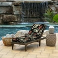 thumbnail image 2 of Arden Selections Modern Outdoor Chaise Cushion 21 x 46, Simone Black Tropical, 2 of 8