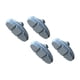 thumbnail image 5 of 4 pastillas de freno resistentes para bicicleta, repuesto de aleación de aluminio. Gris, 5 of 9