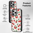 thumbnail image 7 of Magnetic Case for iPhone 15 Pro Max, 10ft Military-Grade Protection, Compatible with Magsafe, Shockproof Phone Case for iPhone 15 Pro Max - Cute Cherry - Clear Black, 7 of 7