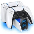 thumbnail image 1 of Chargeur de Manette PS5 Maxmix, Support de Charge DualSense pour Manette Playstation 5, Chargeur de Contrôle PS5, Station de Charge Rapide avec Indicateur LED, 1 of 7